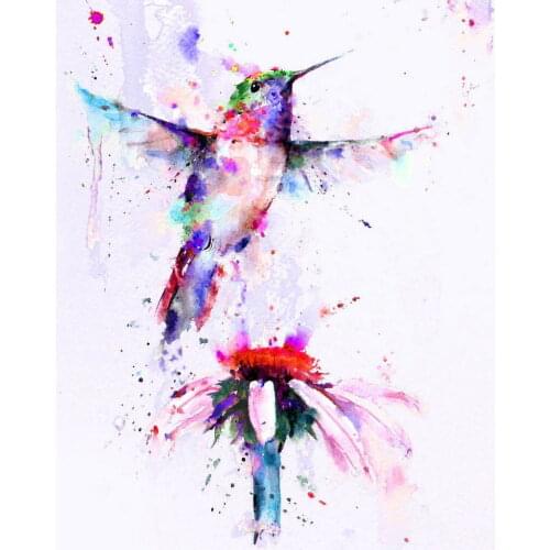 Hummingbird UK Silk Cloth Poster Art Bedroom Decoration