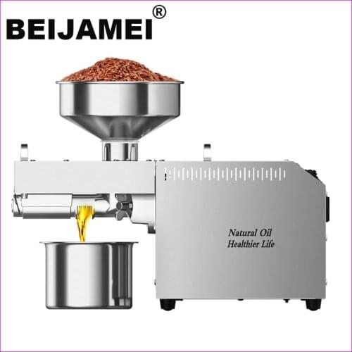 Stainless steel oil press machine Cold / Hot Press Automatic Oil Extractor Organic Oil Expeller D03S