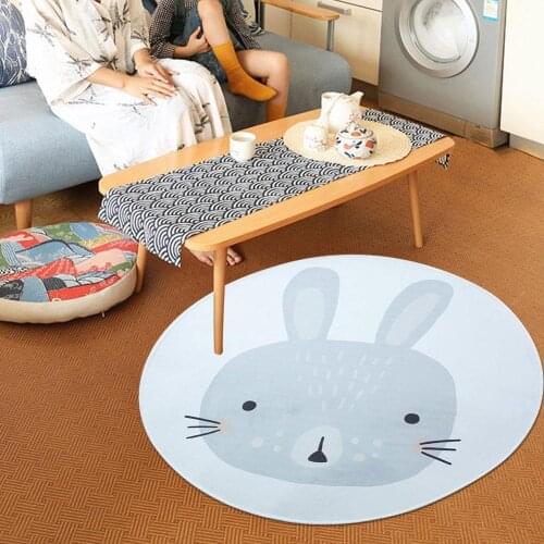 Cartoon Animals Baby Play Mats Pad Toddler Kids Crawling Blanket Round Carpet Rug Toys Mat For Children Room Decor Photo Props