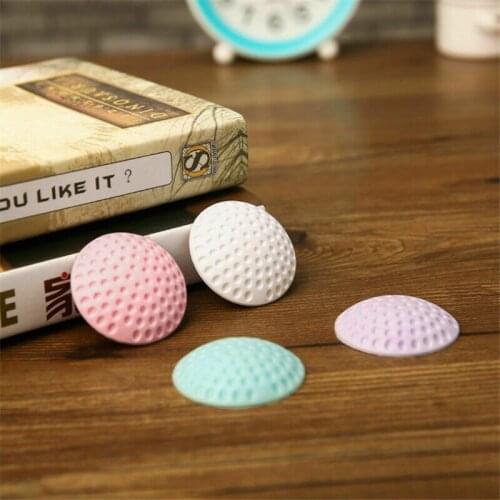 Soft Rubber Pad To Protect The Wall Self Adhesive Door Stopper Golf Modelling Door Fender Stickers(White/Blue/Pink/Purple)