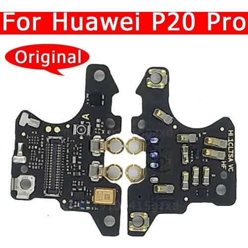Original For Huawei P20 Pro Microphone Module Board Antenna Signal Board Dock Connect Mic Flex Cable Replacement Spare Parts