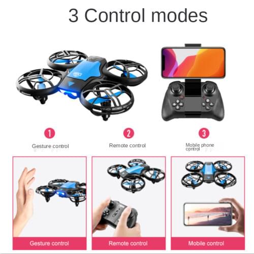 V8 profession Mini Drone 4K 1080P HD Camera WiFi Fpv Air Pressure Altitude Hold Black Aerial photography Drone Helicopter Toy