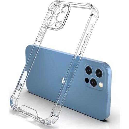 10pcs TPU+Acrylic clear cellphone cases for iphone 12 pro 11 max xs xr x 6s 7 8 plus case transparent shockproof cover covers