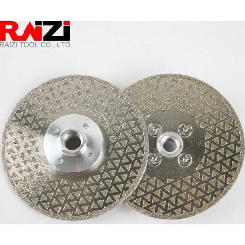 Raizi 5inch/125mm Electroplated Cutting Grinding Disc Wheel For Marble Ceramic Granite Double Sided Diamond Saw blade