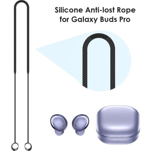 Anti-Lost Strap Soft Silicone Headset Hanging Neck Rope Sweatproof Waterproof Sport Accessories for Samsung Galaxy Buds Earphone