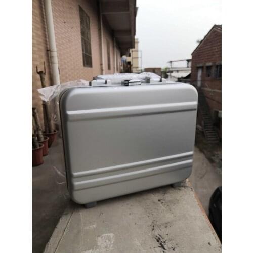 Luxury Metal Briefcase Products Display Case Business Notebook Case