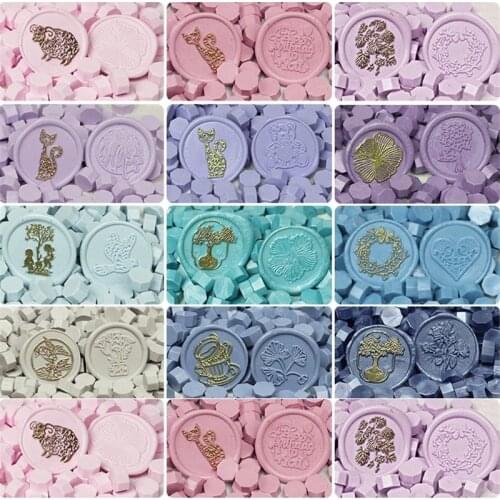 100-120PCs/Bag Multicolor DIY Wax Seal Sealing Beads Envelope Wedding Packaging Postcard Postage Stamps Scrapbooking Stamping