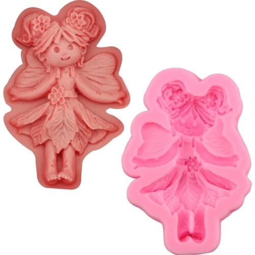 Fairy tale fairy fairy fairy sugar cake silicone mold chocolate decoration tools drop plaster DIY soap mold