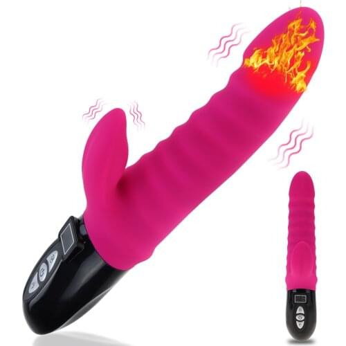 G Spot Vibrator for Women Dual Vibration Silicone Dildo Waterproof Clitoris Stimulator Erotic Sex Toy for Female Sexual Wellness