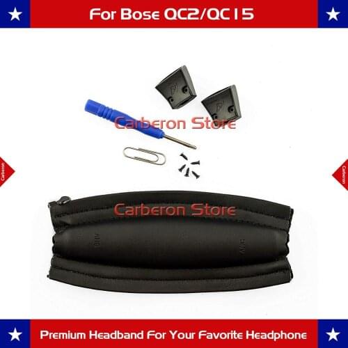 Replacement headband cushion for Bose QuietComfort 2 (QC2) and QuietComfort 15 (QC15) headphones(Black)