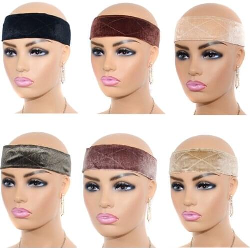 Wig Headband Wig And Scarf Grip Comfort Band Velvet Wig Grip Band Adjustable Headband Wig Accessories