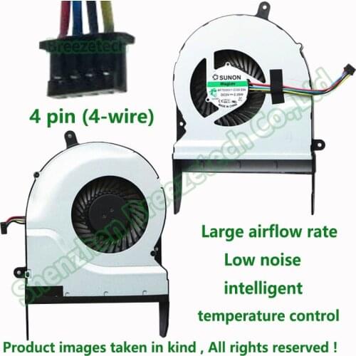100% Original New laptop cpu cooling fan for Asus N551J N551JW N551JK N551JX MF75090V1-C330-S9A 4 pin replacement repair cooler