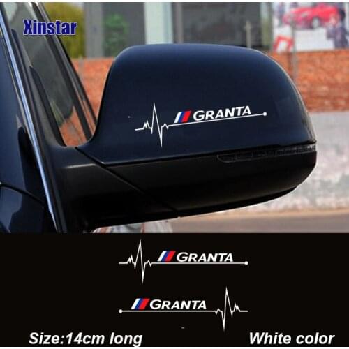 2pcs Car Rearview Mirror Sticker For Lada Granta