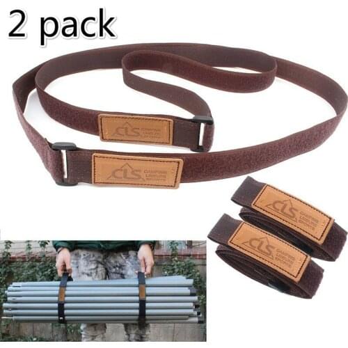 2 pack Camping trip outdoor equipment bundled with luggage strapping backpack backpack binding rope tight fixed sticky buckle