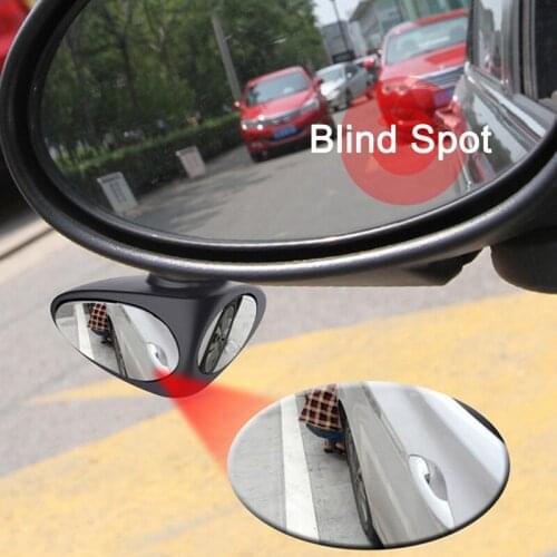 2 In 1 Car Blind Spot 3r Double-sided Mirror 360-degree Adjustable Reversing Parking Auxiliary Car Rear View Mirror Accessories