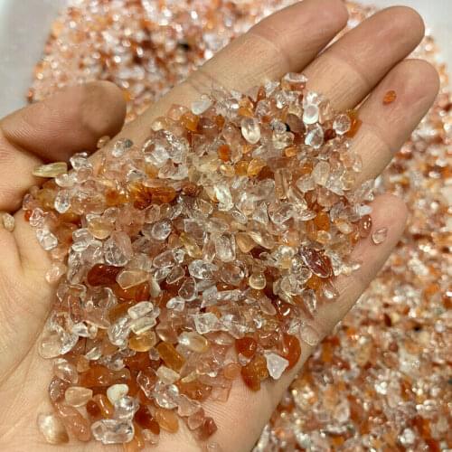 50g 2-4mm Mini Natural Red Quartz Crystal Stones Gravels Mineral Decoration Specimen Lucky Natural Quartz Crystals