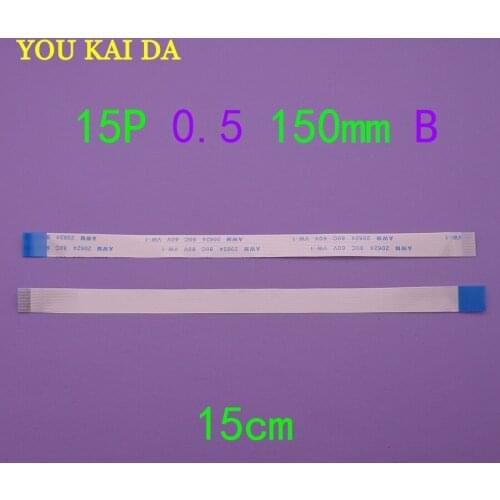 50pcs FFC FPC Flexible Cable Touchpad flex cable Length 15cm 15 Pin 15P 0.5mm 150mm B Flex Cable