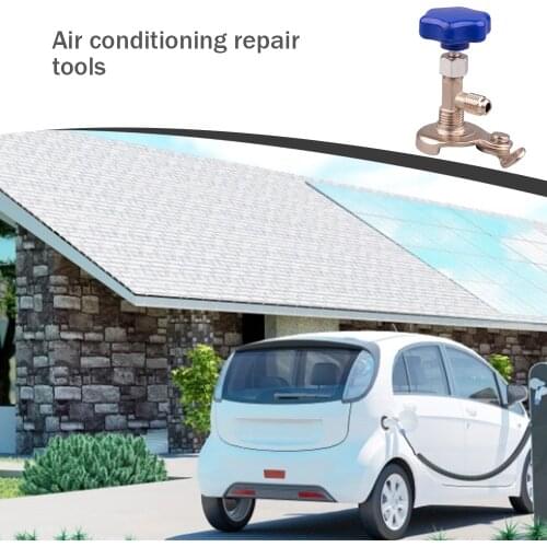 Auto R134a Air Refrigerant AC Can Tap Valve Bottle Opener Tool With Blue Cap Car Repair Tool Automobiles Parts Accessories New