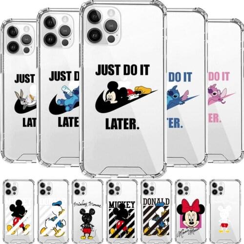 Marvel disney Anime Style Phone Case cover For iphone 11 pro max Cases 12 8 7 6 s XR PLUS X XS SE 2020 mini Transparent cell