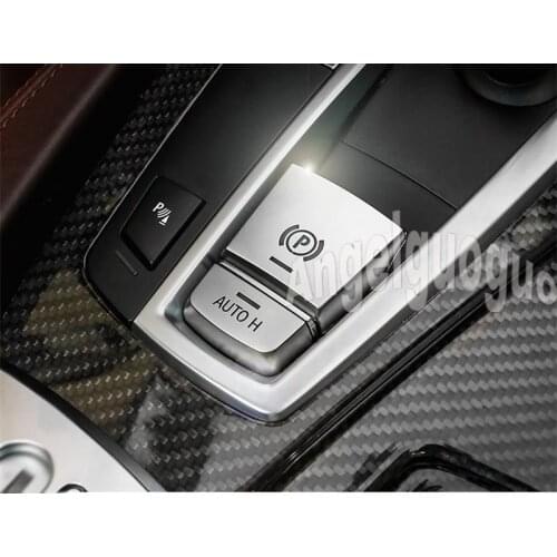 Angelguoguo Car Central Handbrake Auto H Button Decorative Cover Trim For BMW 5/6/7 Series F10 GT F07 X3 f25 X4 f26 X5X6