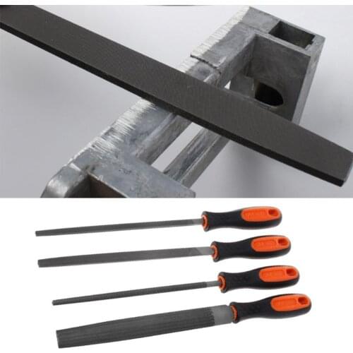 Wood Rasp 8" Steel File Carving Round Semi-circular Triangle Square Shape File Woodworking Craft Handle Tool