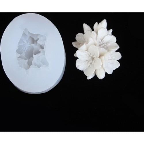 3D Roses Baking Mold Silicone Mold Cake Decorating Mold Fondant Mold Cake Making Candle Making Epoxy Mold Food-Grade Mold Durabl