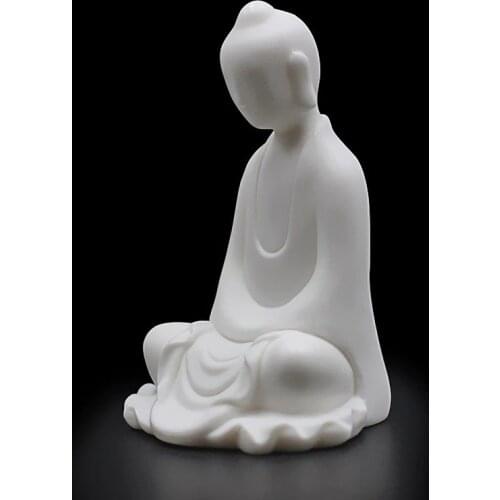 Molds for Plaster Zen Buddhism 3D Buddha statue silicone mold Monk figure candle cement clay mold