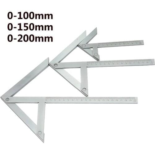 Chrome Plated Carbon Steel 4" 6" 8'' Precision Centering Square Gaging Center Gauge Round bar Mark Finder Tool Laser Engrave