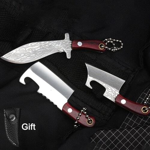 11 Color Stainless Steel Key Ring Mini Size Kitchen Knife Fixed blade EDC Daily Pocket Knife Cutter Hand Tool Key Pendant