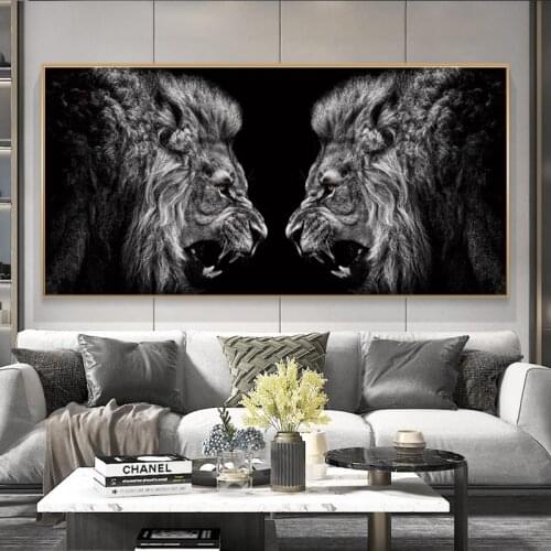 Canvas painting Animal lion room decor picture print poster wall art Paintings Modular artwrok