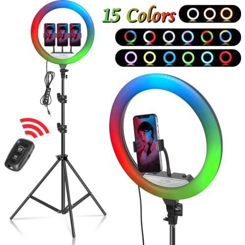 SH 35cm 14 inch Ring Light With Tripod Stand Usb Charge Selfie Led Lamp Dimmable Photography Light For Photo Photography Studio