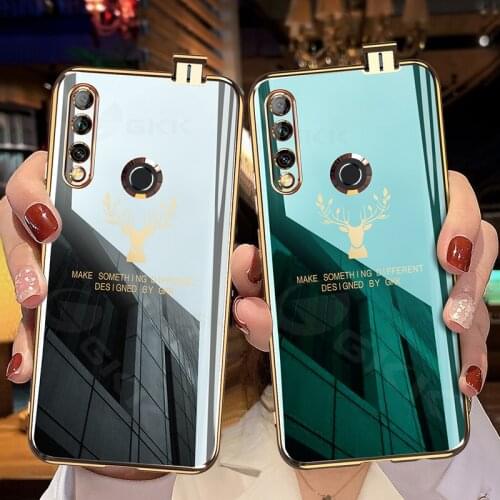 GKK Luxury Plating Pattern Soft Case For Huawei P Smart Z Y9 Prime 2019 Nova 5t Honor 20 20s Case Anti-knock Shockproof Cover