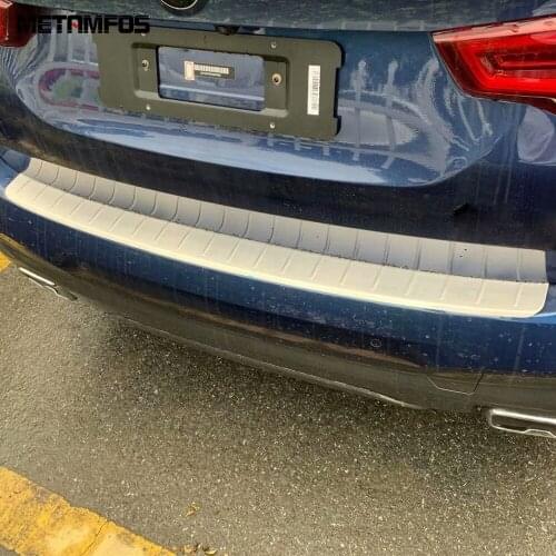 For BMW X3 2018 2019 Stainless Steel Rear Bumper Foot Plate Tailgate Door Sill Strip Scuff Guard Sticker Accessories Car Styling