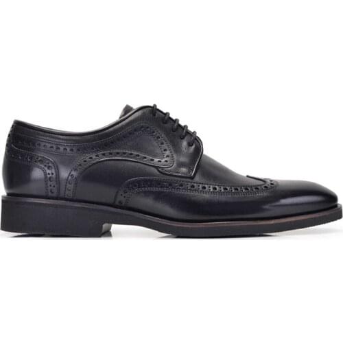 Nevzat Onay Genuine Leather Black Men Casual Shoe -11550