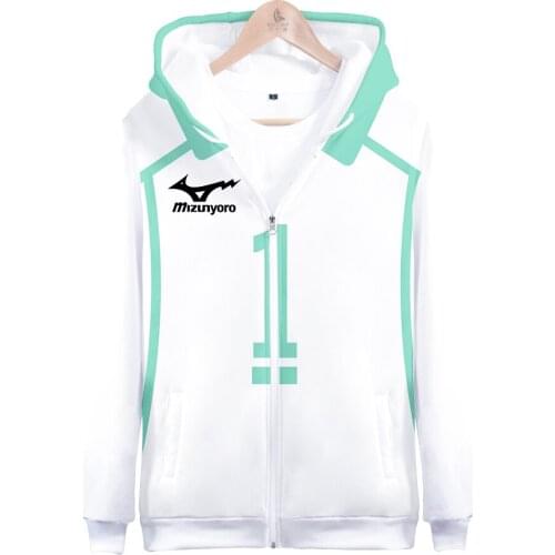 2020 New Fashion 3D Print Harajuku Long Sleeve Zipper Hoodies Sweatshirt Men/Women Hot Sale Casual Haikyu!! Zipper Hoodies