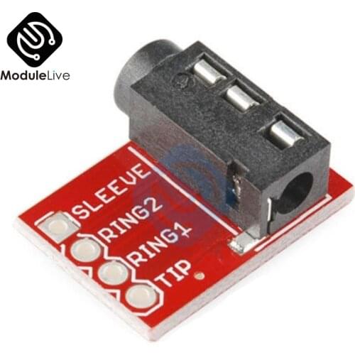 NEW TRRS 3.5mm Audio Socket Jack Breakout Headphone Video Audio MP3 Jack Professional AL Module 3.5 MM Board