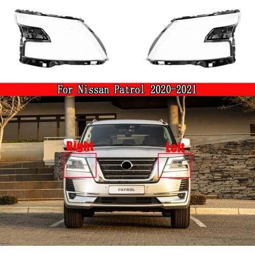 Car Headlight Cover Lens Glass Shell Front Headlamp Transparent Lampshade Auto Light Lamp For Nissan Patrol 2020 2021