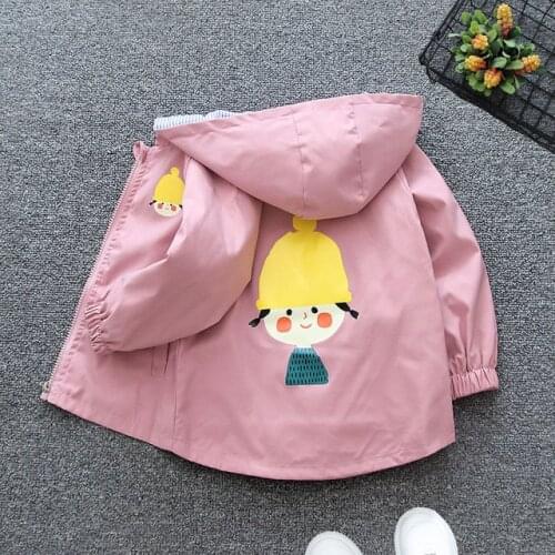 Girl Baby Trench Coat Kids Baby Girls Jacket Infant Boys Child Fashion Clothes Hooded Outerwear 1-6 Y