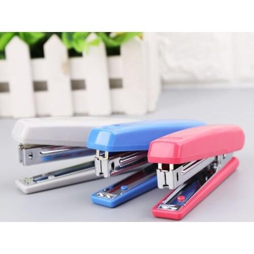 Portable Metal Manual Stapler Uses No.10 Staples Desktop School Office Supplies