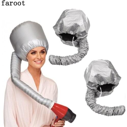 Portable Portable Soft Hair Drying Cap Bonnet Hood Hat Blow Dryer Attachment Curlformers Gray Dry Hair Cream Cap