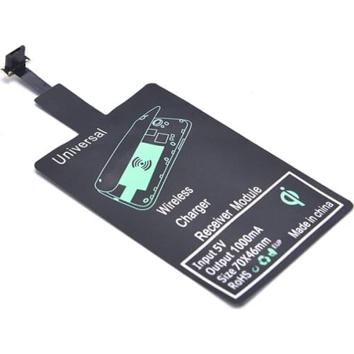 Qi wireless charging receiver is suitable for iPhone 7 6s Plus 5 4s Micro USB Type C universal fast wireless charger