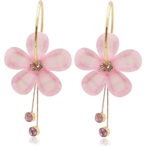 Fashion Drop Earrings Crystal Earring for Women Jewelr Romantic Flowers Earrings Gifts 2021 Decorations Girls