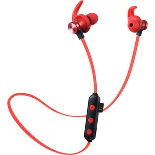 Dawupine Bluetooth Sport Stereo Earphones MP3 Player support TF card Mic running wireless headset Magnetic Attraction Waterproof