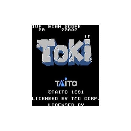 Toki (U) 60 Pins 8 Bit Game Card