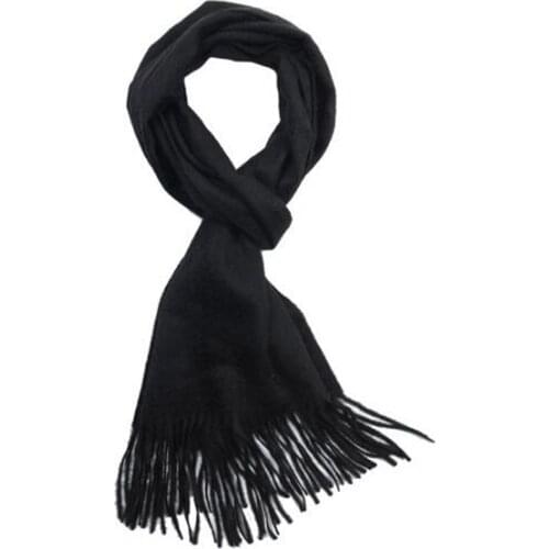 100 Cashmere Scarf Women Black Thick Cashmere Scarf Women Poncho Elegant High Quality Hot Selling Free Shipping
