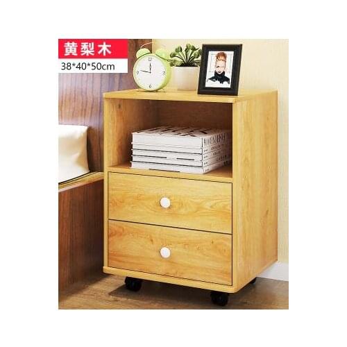 38*40*50CM Bedside Table Coffee Tables Bedroom Storage Cabinet Fashion Nightstand With Wheels