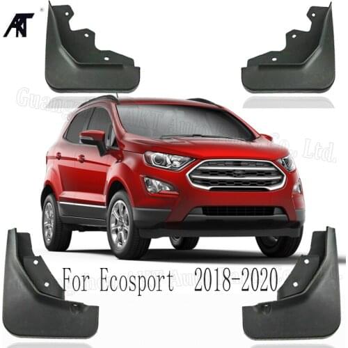 Set Molded Car Mud Flaps For Ford Ecosport 2018 2019 2020 Mudflaps Splash Guards Mud Flap Mudguards Fender Front Rear Styling