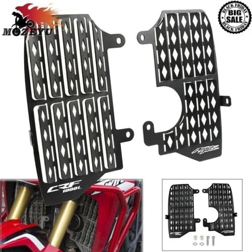 CNC Motorcycle Radiator Grille Guard Cover Protector FOR HONDA crf CRF1000L Africa Twin CRF 1000L ADV SPORT 2016-2019 218 2017