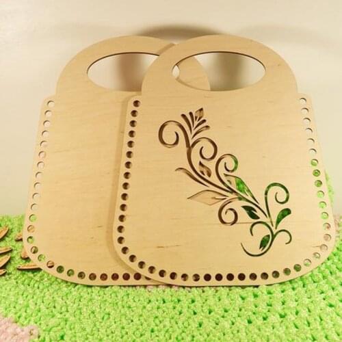 Laser cut Wooden bottom for crochet handbag Crochet basket bottom Wooden bottom for knitting