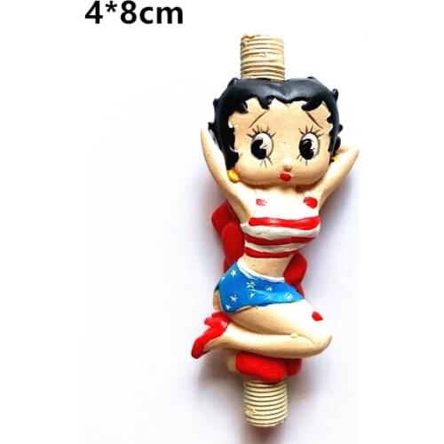 Europe Sexy Pole Dancing Girls Fridge Magnets Tourist Souvenir Decoration Articles Handicraft Magnetic Refrigerator Gifts
